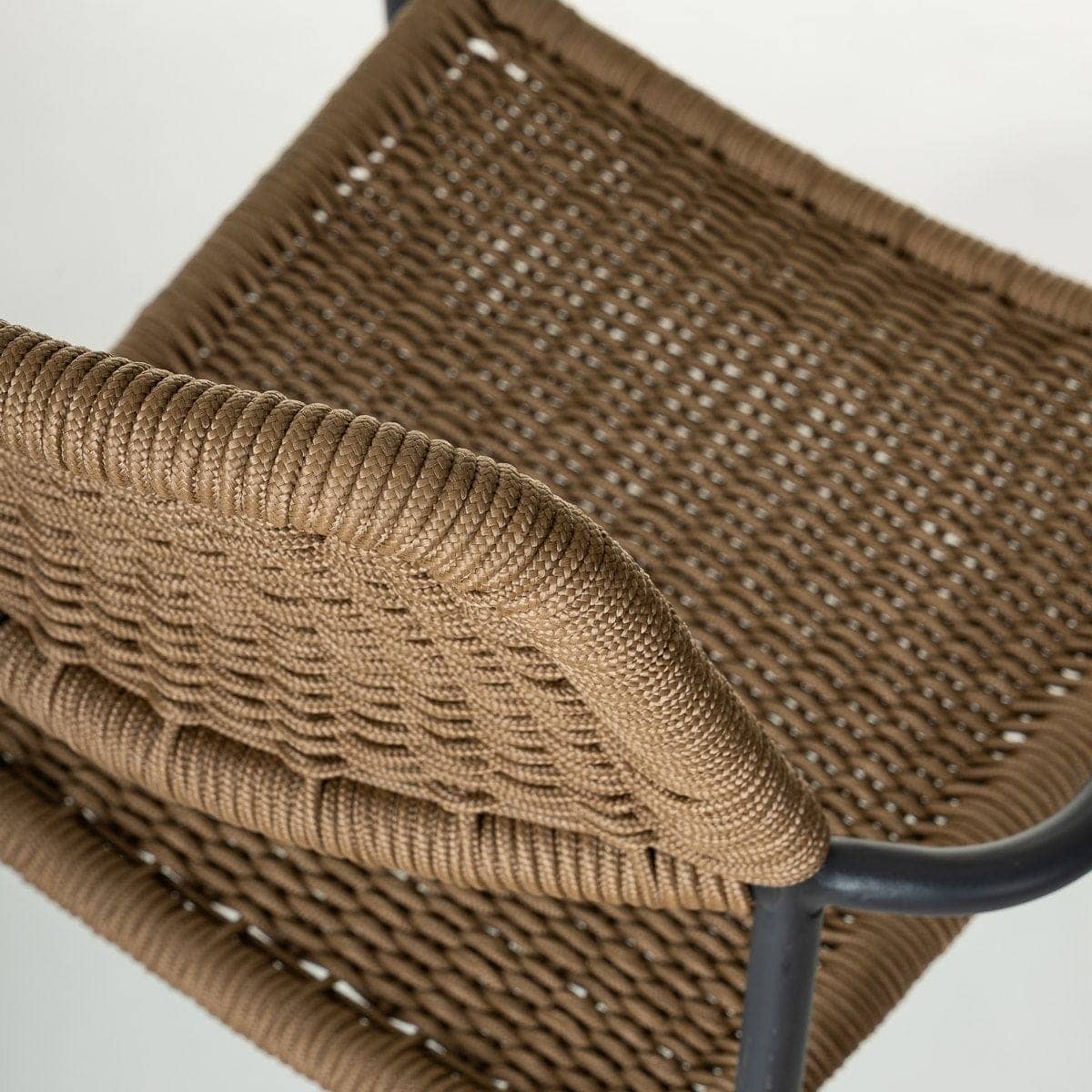 Silla Apilable Milos | Estructura Grafito / Asiento Café - Imagen 8