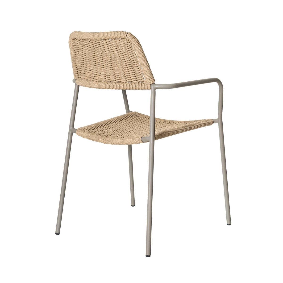 Silla Apilable Milos | Estructura Limo / Asiento Beige - Imagen 3