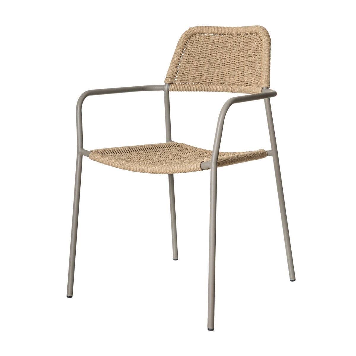 Silla Apilable Milos | Estructura Limo / Asiento Beige - Imagen 5