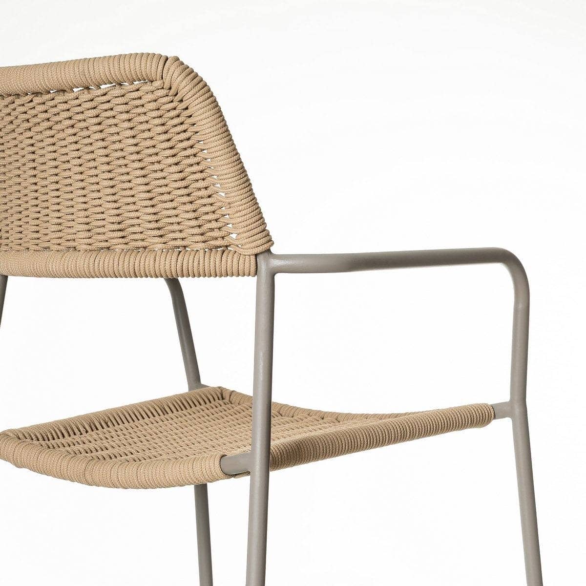 Silla Apilable Milos | Estructura Limo / Asiento Beige - Imagen 7