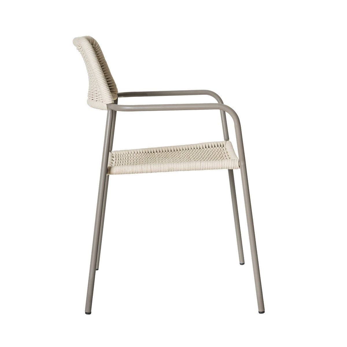 Silla Apilable Milos | Estructura Limo / Asiento Crema - Imagen 2