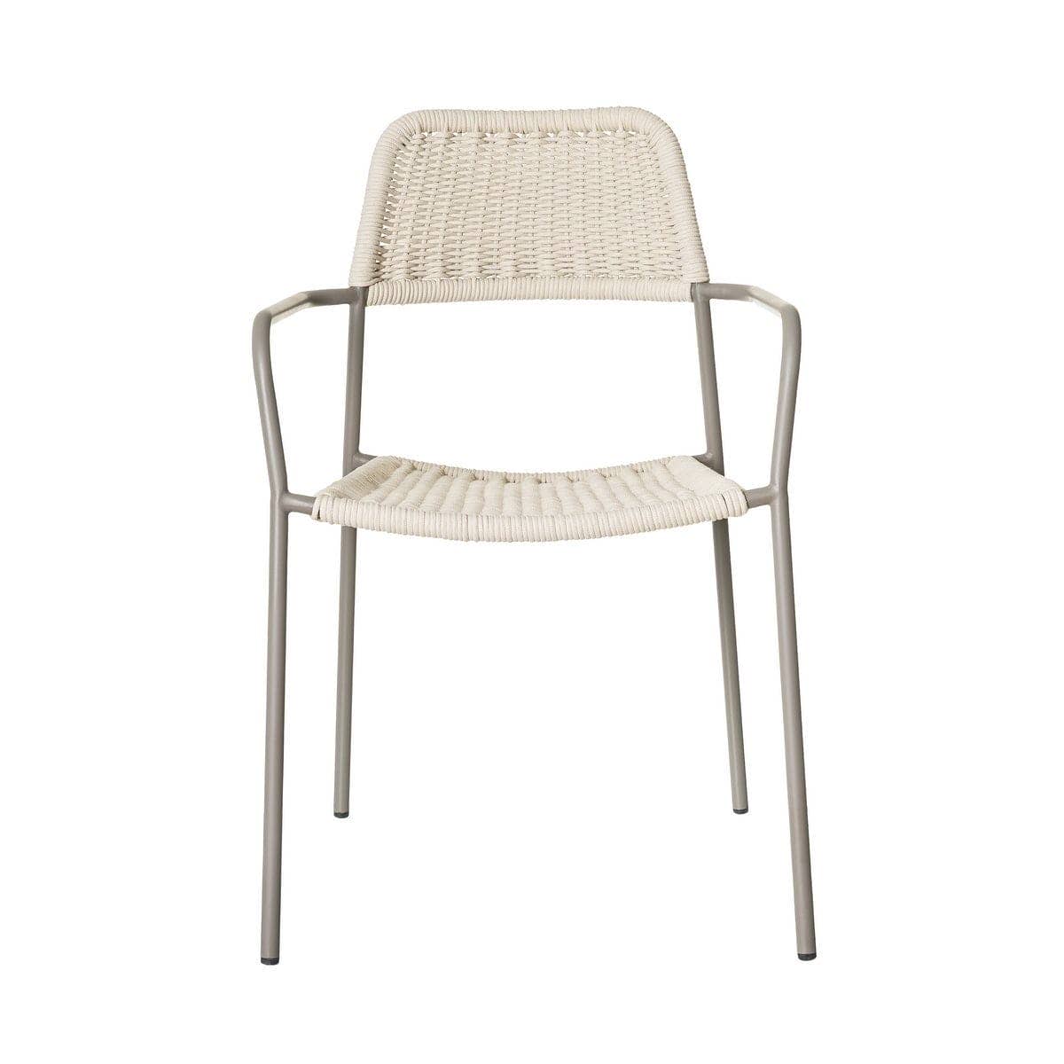 Silla Apilable Milos | Estructura Limo / Asiento Crema - Imagen 4