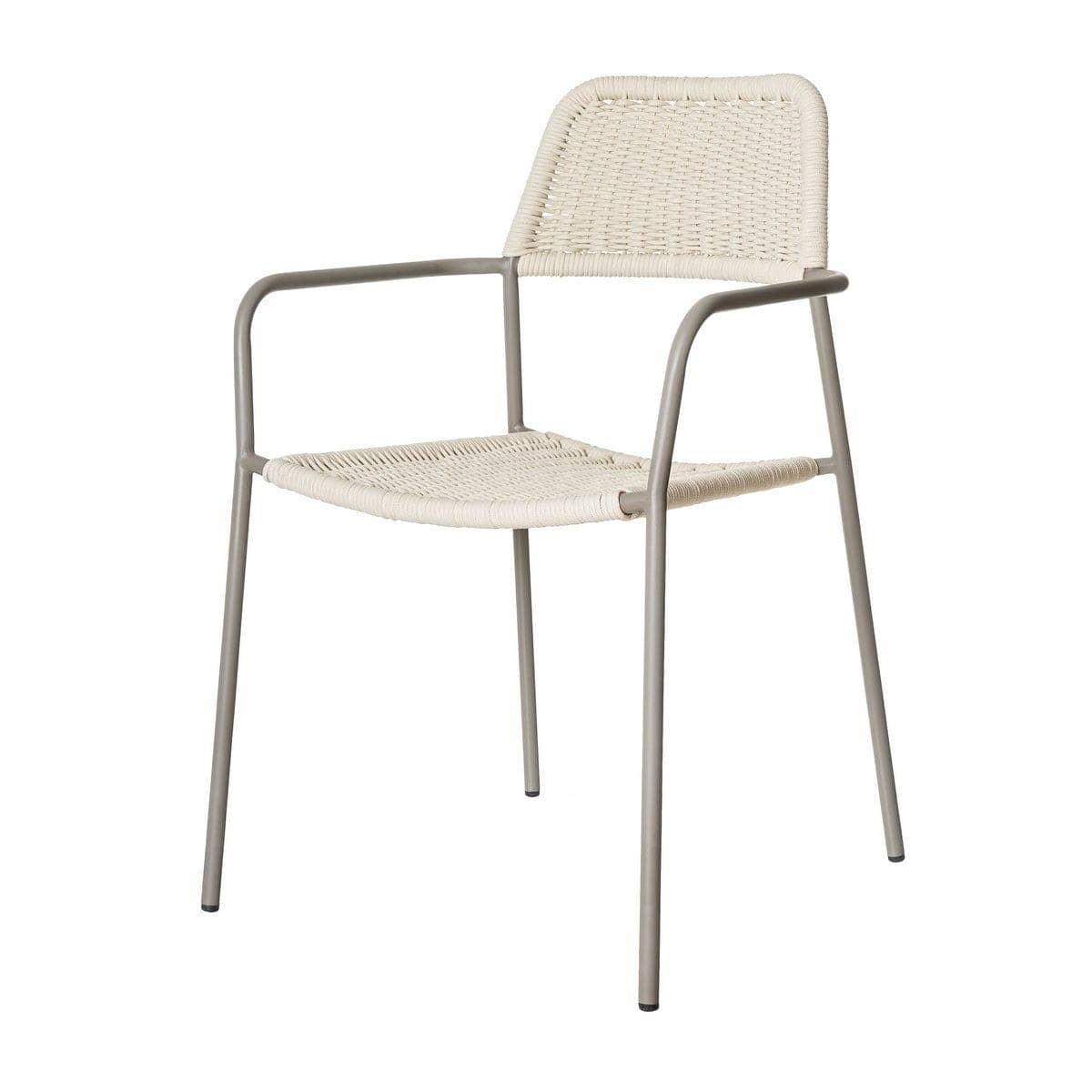 Silla Apilable Milos | Estructura Limo / Asiento Crema - Imagen 5