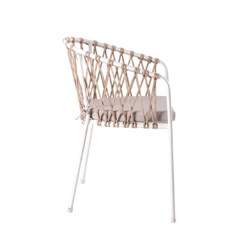 Silla de Diseño Myra | Polipropileno Color Blanco Topo - Imagen 3
