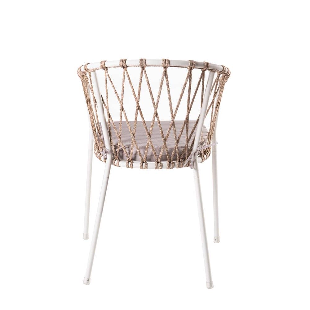 Silla de Diseño Myra | Polipropileno Color Blanco Topo - Imagen 4