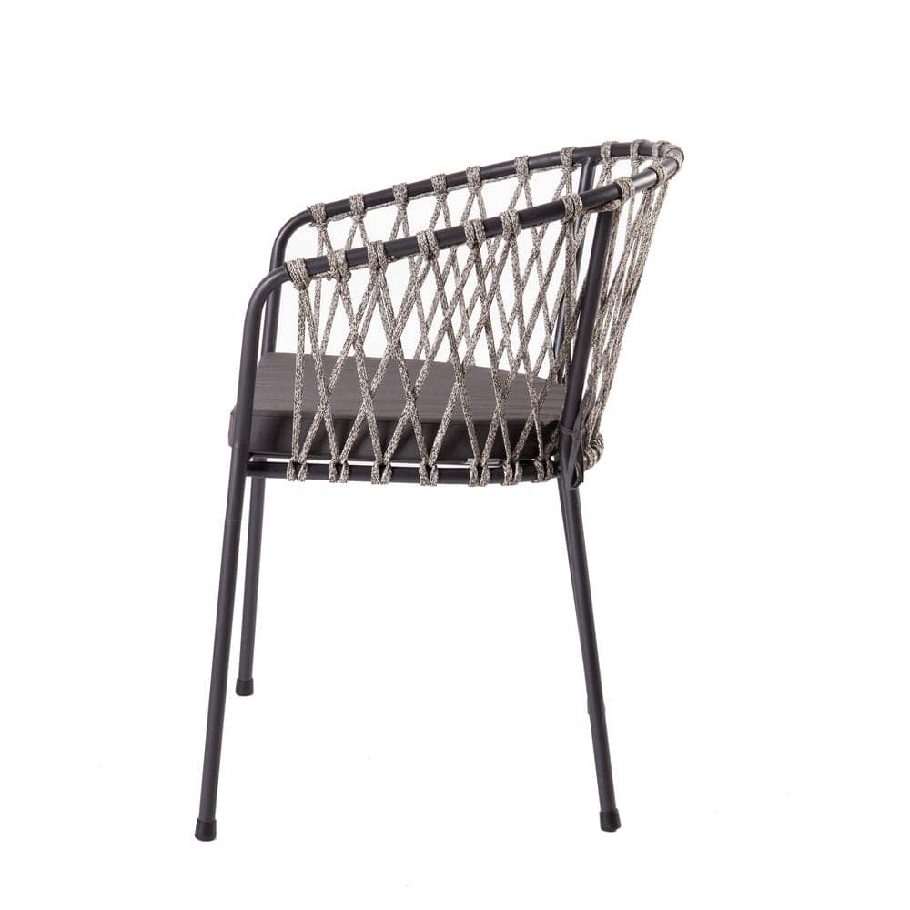 Silla de Diseño Myra | Polipropileno Color Grafito - Imagen 3