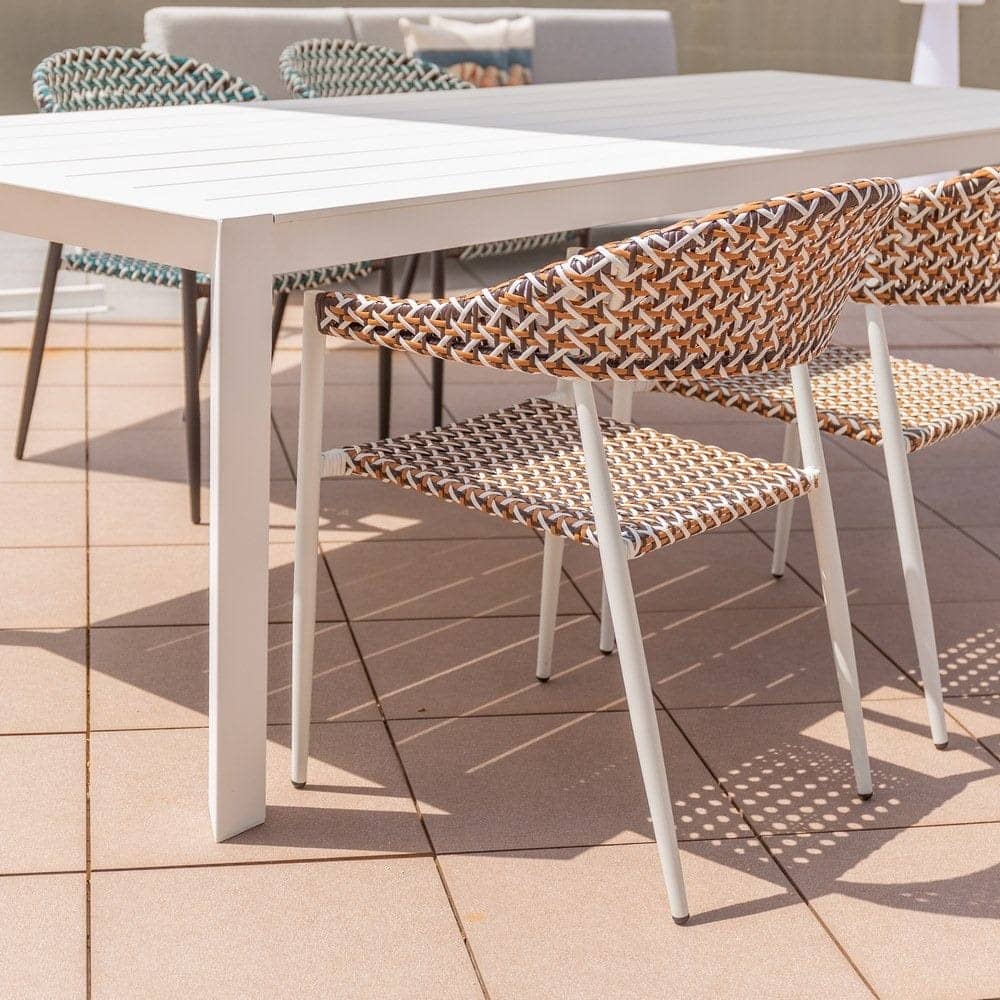 Silla de Diseño Nadia | Aluminio Biscuit Color Blanco - Imagen 5