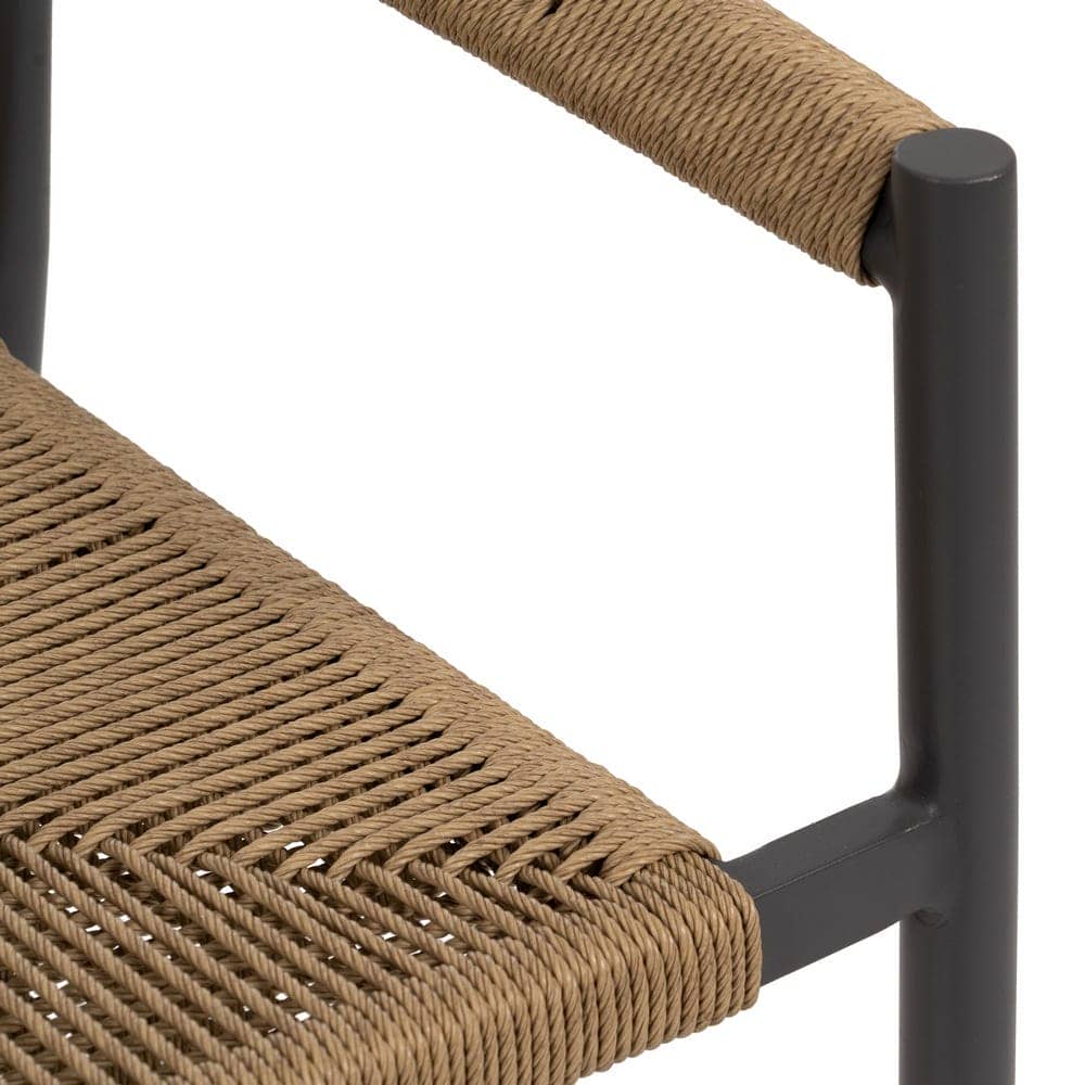 Pack de 2 Sillas de Jardín Apilable Profesional | Aluminio y Ratán PE - Uso Exterior - Imagen 9