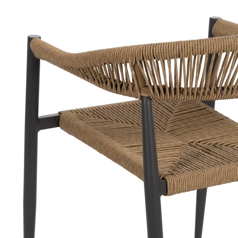 Pack de 2 Sillas de Jardín Apilable Profesional | Aluminio y Ratán PE - Uso Exterior - Imagen 10