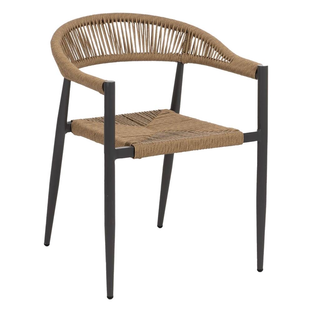 Pack de 2 Sillas de Jardín Apilable Profesional | Aluminio y Ratán PE - Uso Exterior - Imagen 2