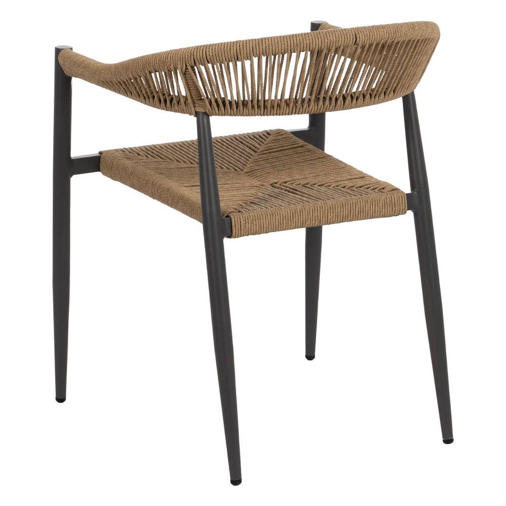 Pack de 2 Sillas de Jardín Apilable Profesional | Aluminio y Ratán PE - Uso Exterior - Imagen 4