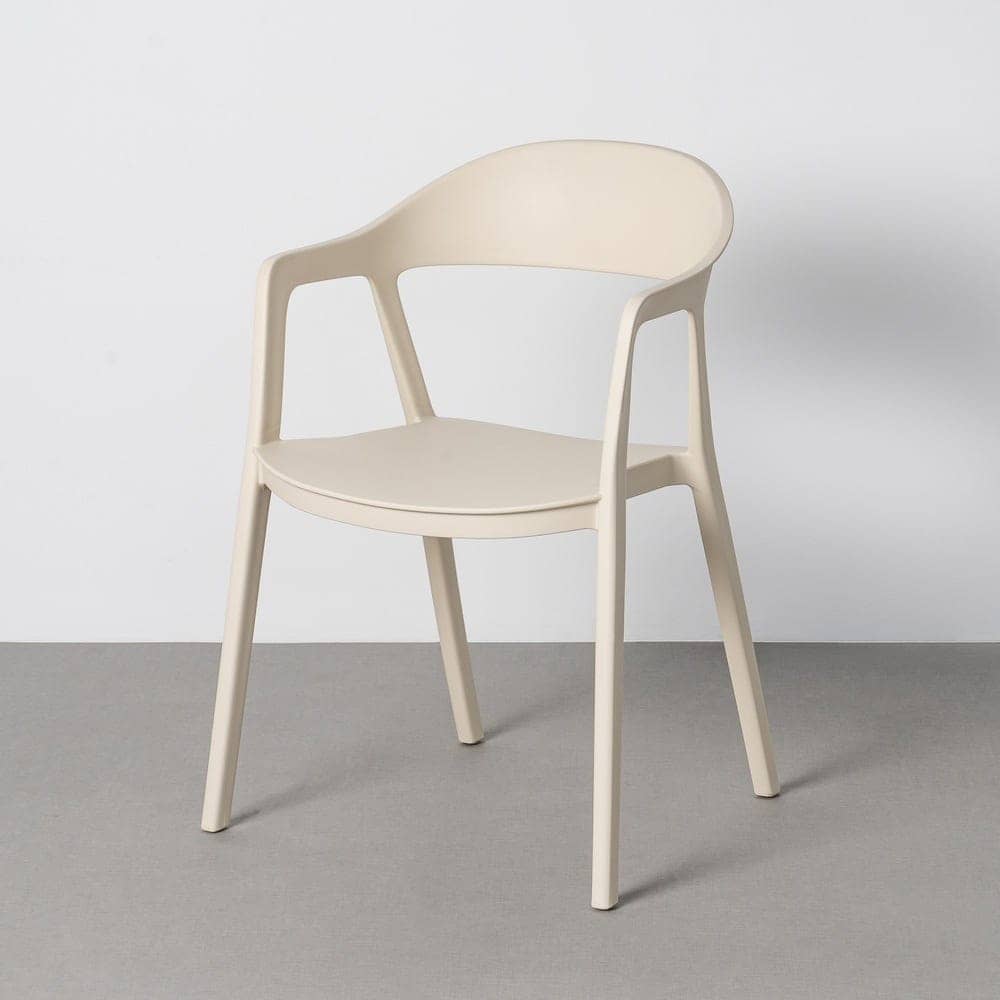 Pack de 2 Sillas de Jardín Ergonómica Apilable | Color Crema - Imagen 13