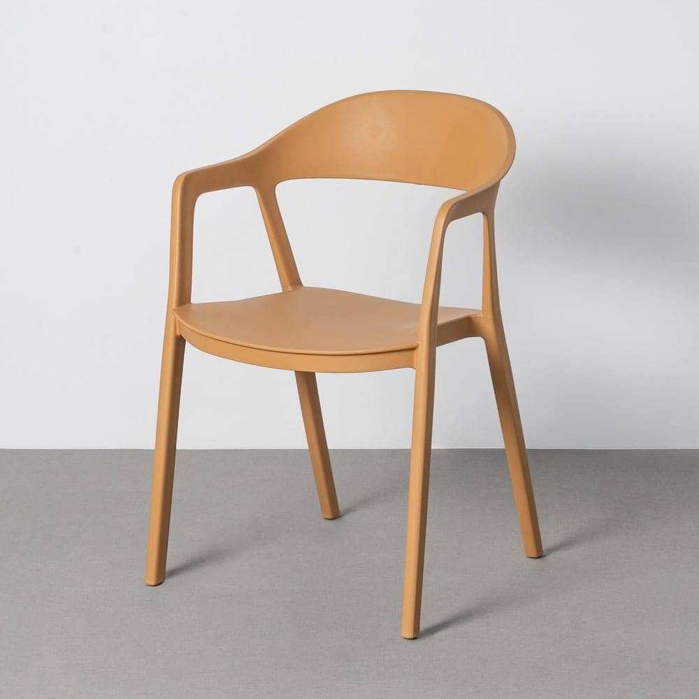 Pack de 2 Sillas de Jardín Ergonómica Apilable | Color Ocre - Imagen 13