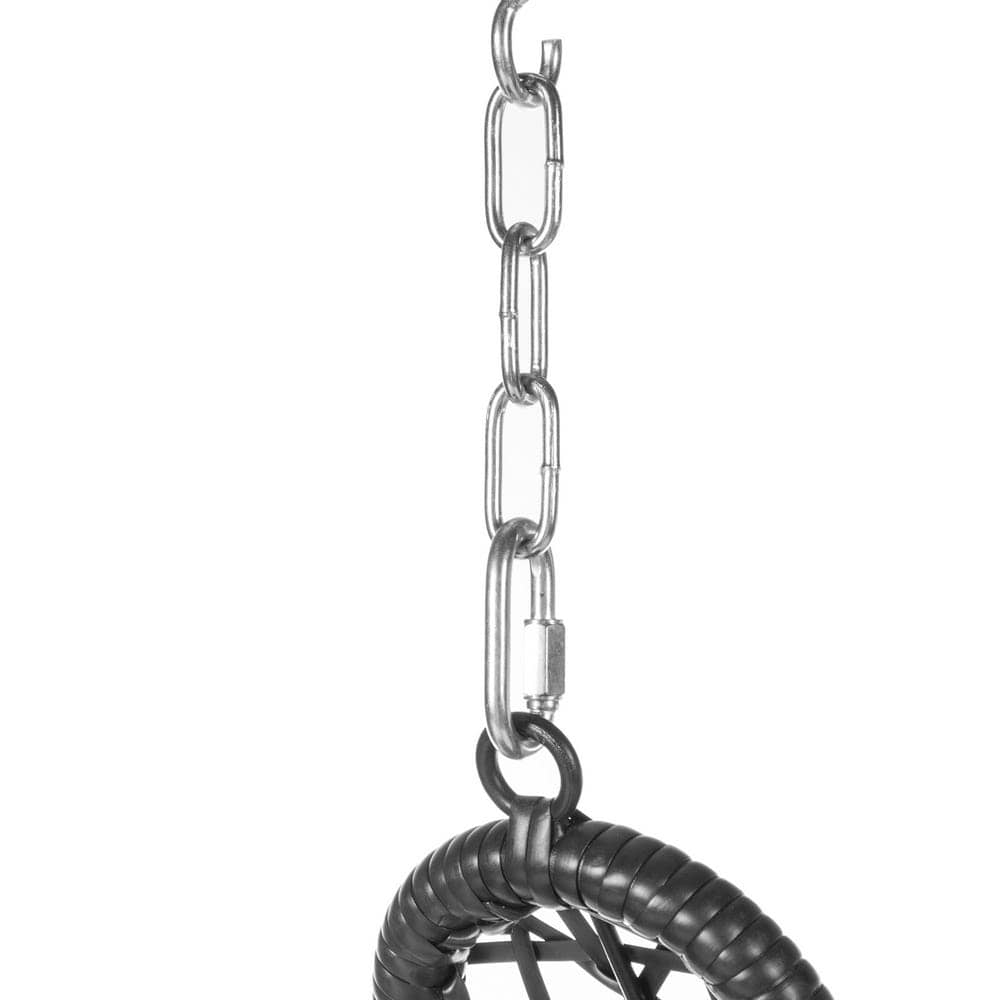 Silla de Jardín LÁGRIMA Dido | Ratán Negro Estilo Bohemio - Imagen 4