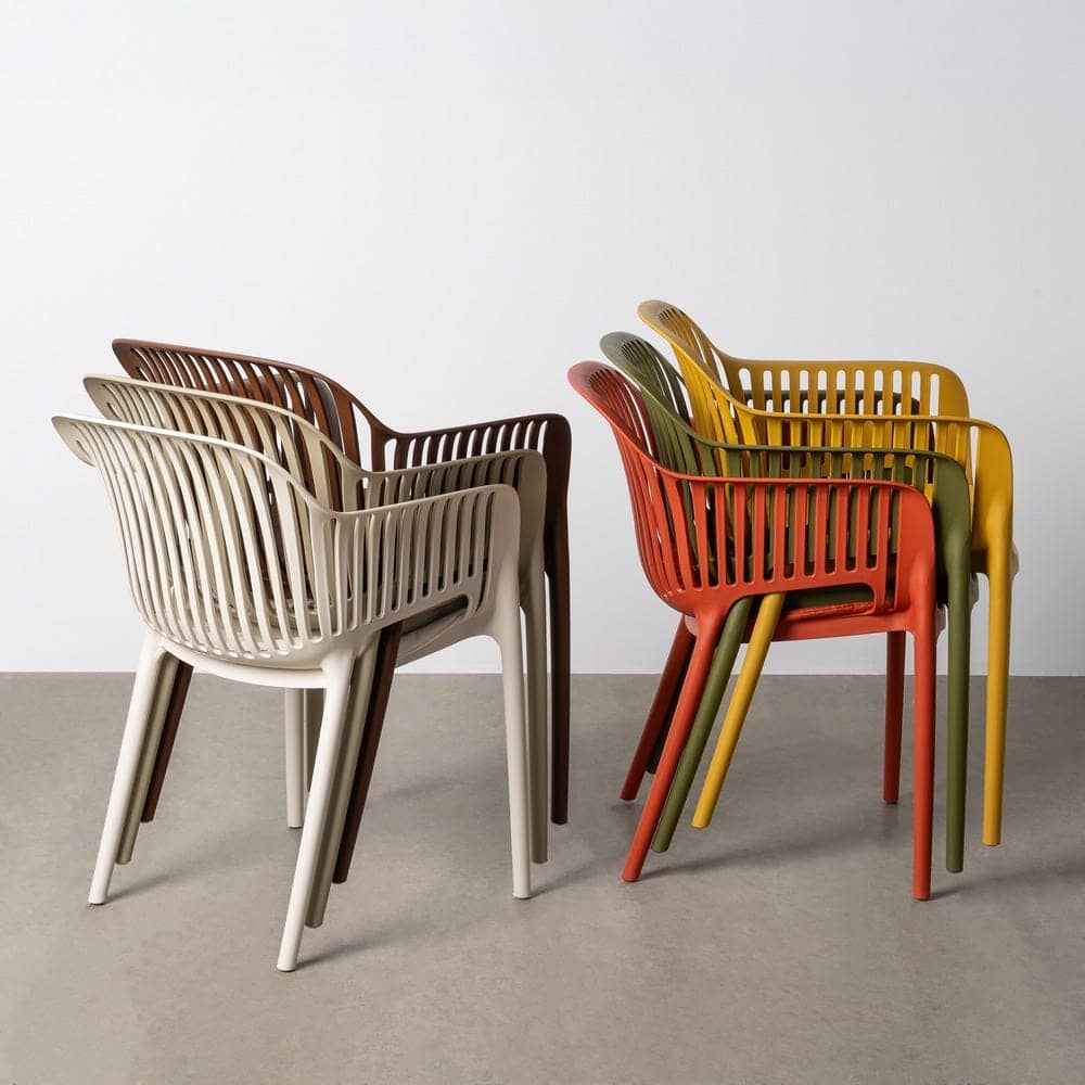 Pack de 4 Sillas de Terraza Apilable | Polipropileno Resistente - Imagen 12