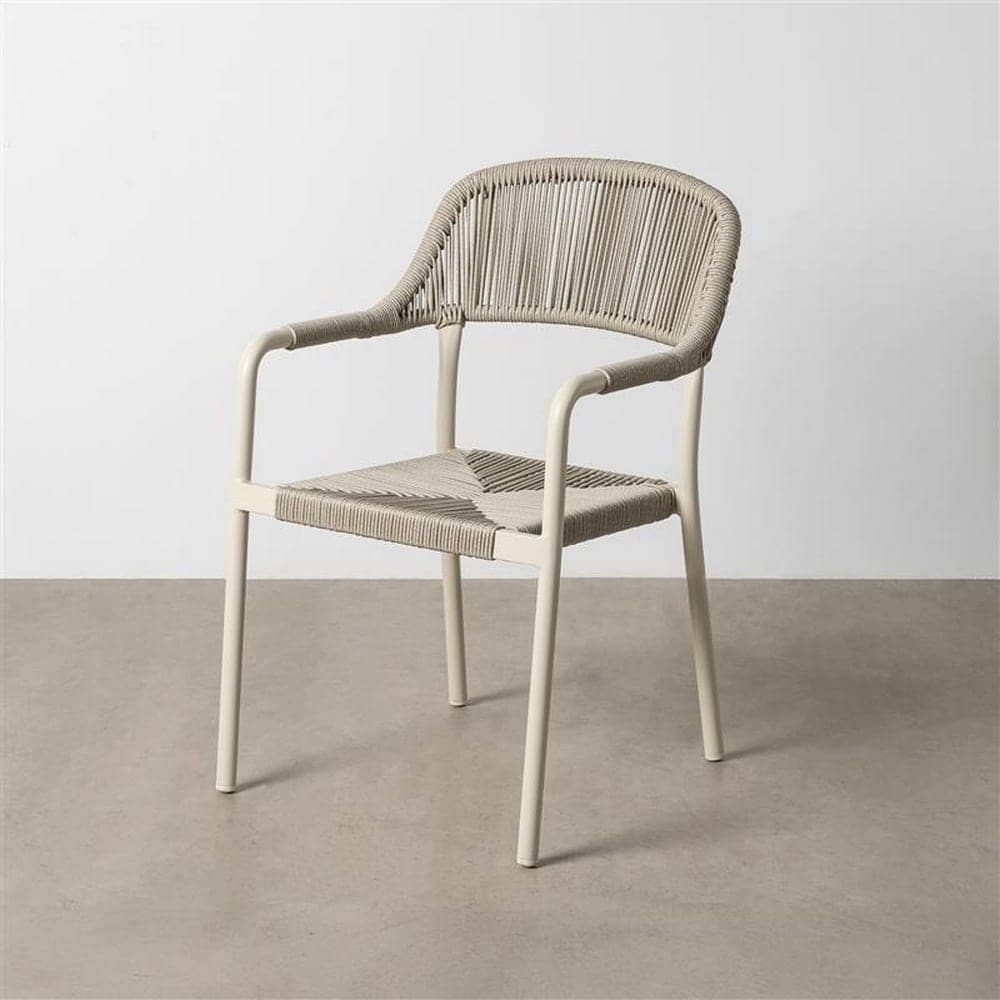 Pack de 2 Sillas de Terraza Clásica | Aluminio y Ratán Trenzado - Apilable - Imagen 11