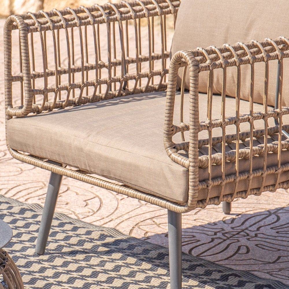 Sillón Individual Ariki | Acero y Ratán para Exterior - 83 cm - Imagen 3