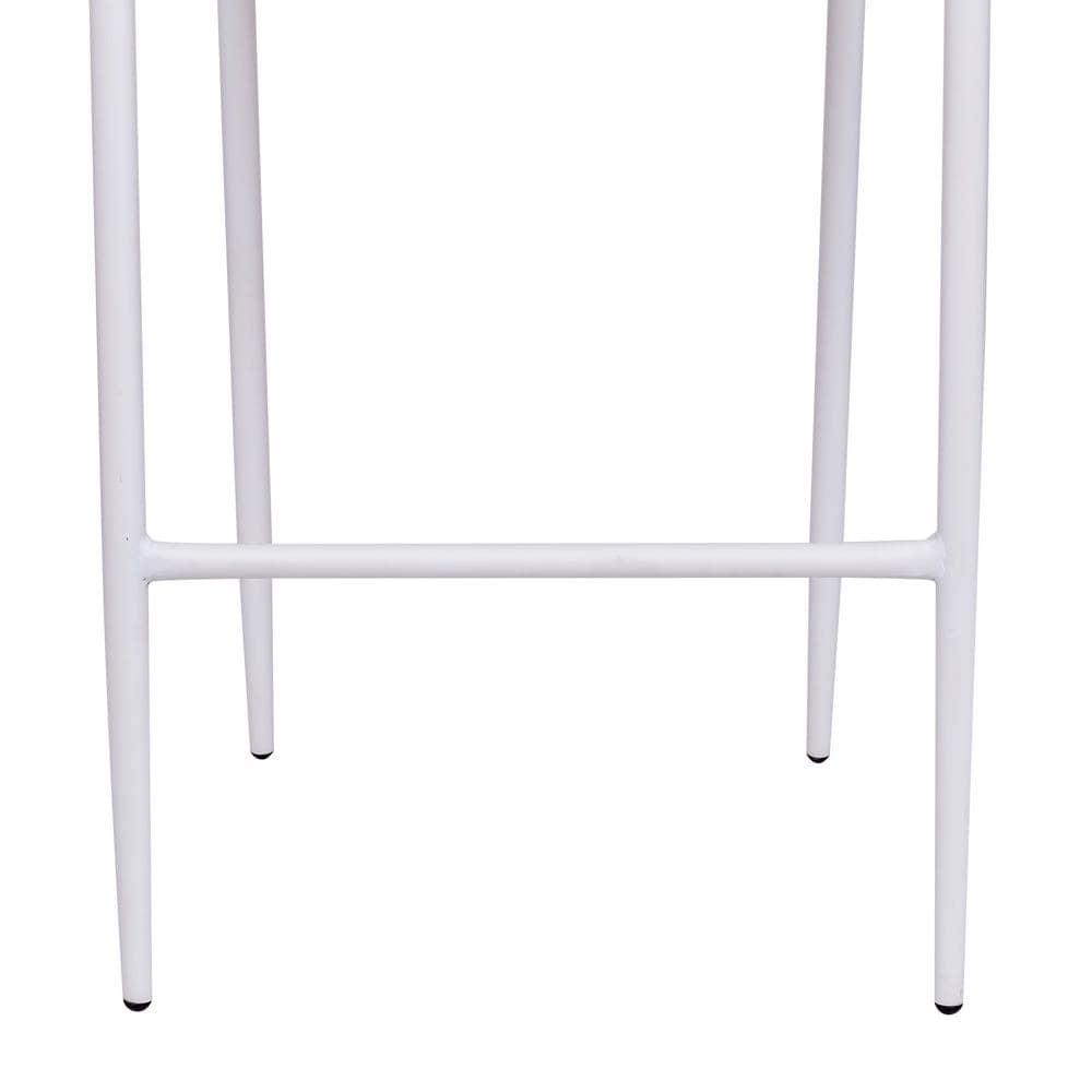 Taburete de Diseño Niva | Aluminio Lacado Color Blanco - Imagen 4