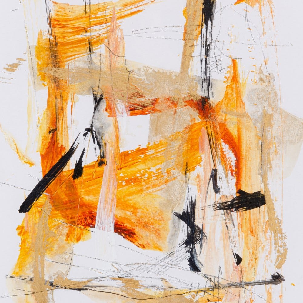 Cuadro Pintura Abstracto 2/M Madera 50 x 60 cm - Imagen 4
