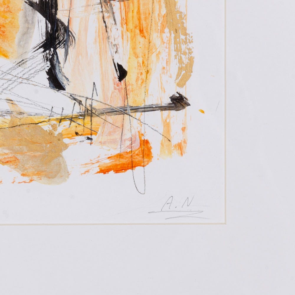 Cuadro Pintura Abstracto 2/M Madera 50 x 60 cm - Imagen 6