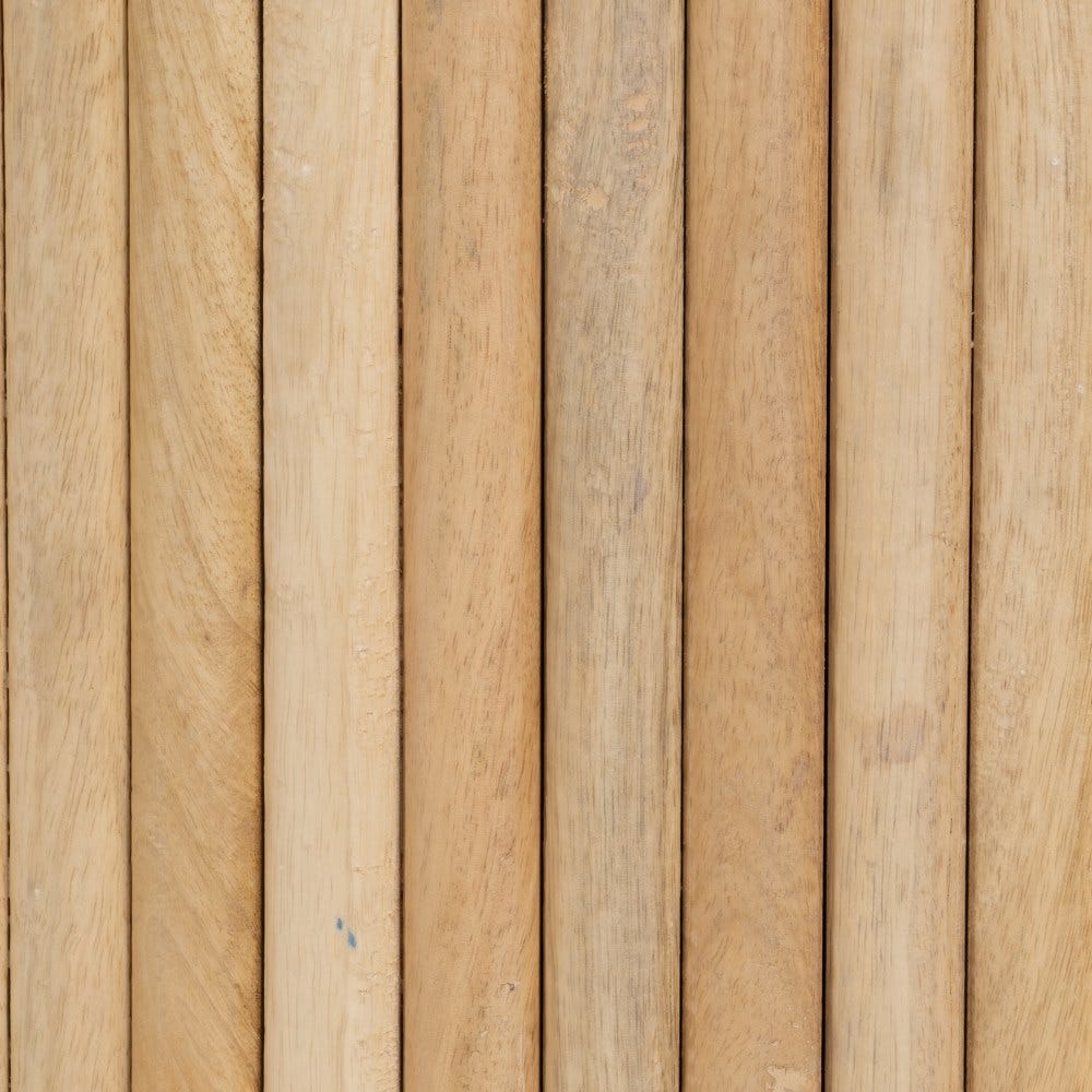 Mesa Centro Natural-Blanco Mármol/Madera 80 x 80 x 40 cm - Imagen 4