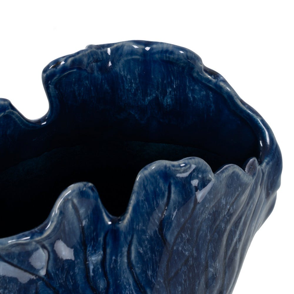 Jarrón Azul Cerámica Decoración 20 x 12 x 17,50 cm - Imagen 4