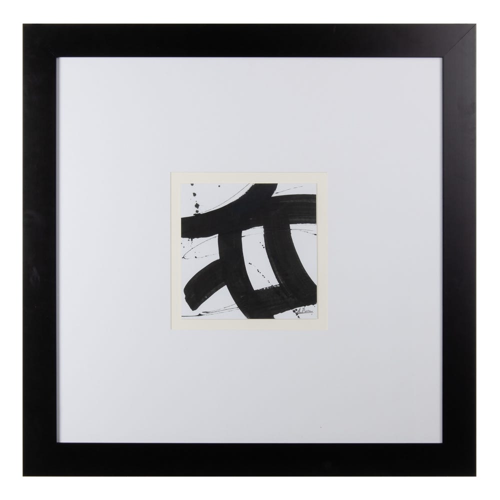 Cuadro Pintura 2/M Negro-Blanco 113 x 1,70 x 113 cm - Imagen 2