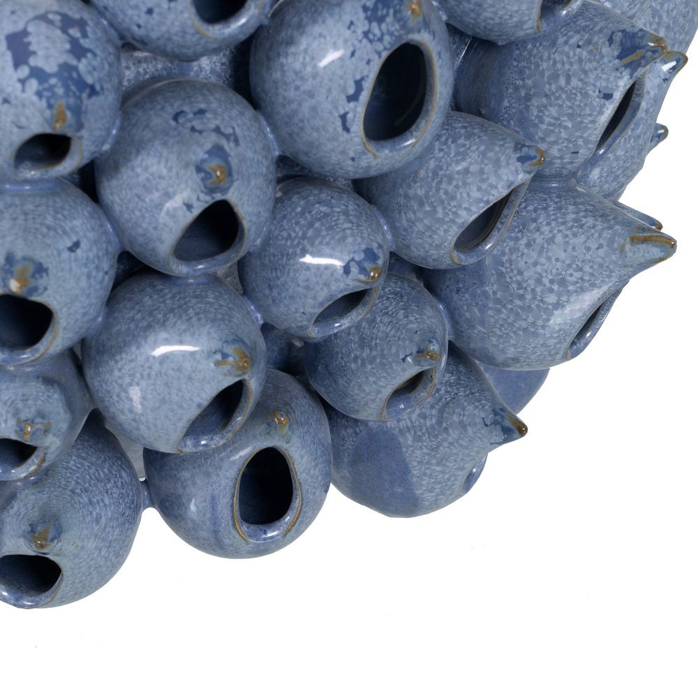 Jarrón Azul Cerámica Decoración 36,50 x 35,50 x 24 cm - Imagen 6