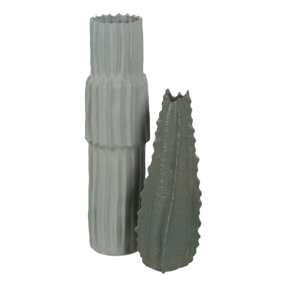 Jarrón Verde Cerámica Decoración 19 x 18,50 x 53,50 cm - Imagen 2