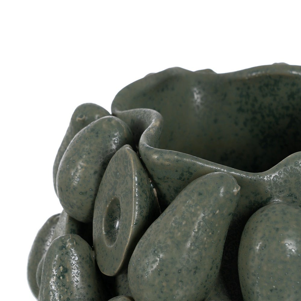Jarrón Verde Cerámica Decoración 33 x 32,50 x 44 cm - Imagen 3
