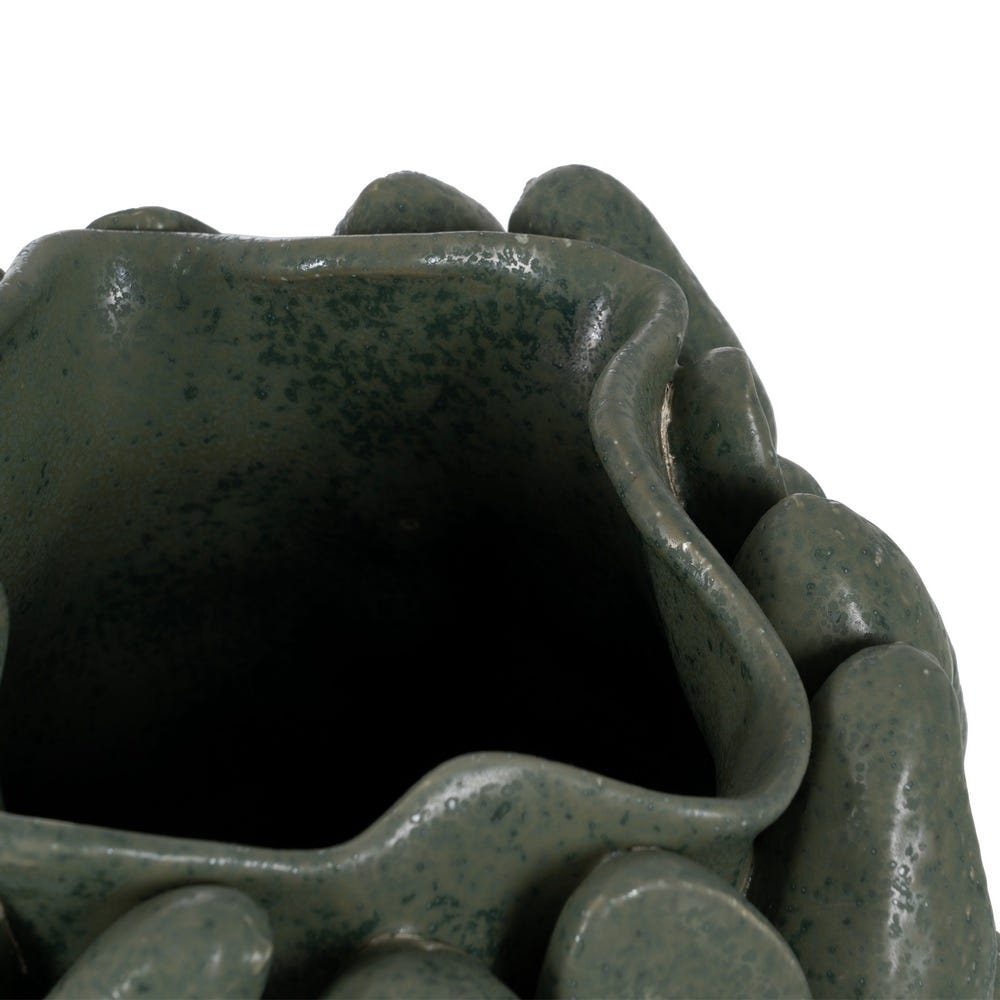 Jarrón Verde Cerámica Decoración 33 x 32,50 x 44 cm - Imagen 4
