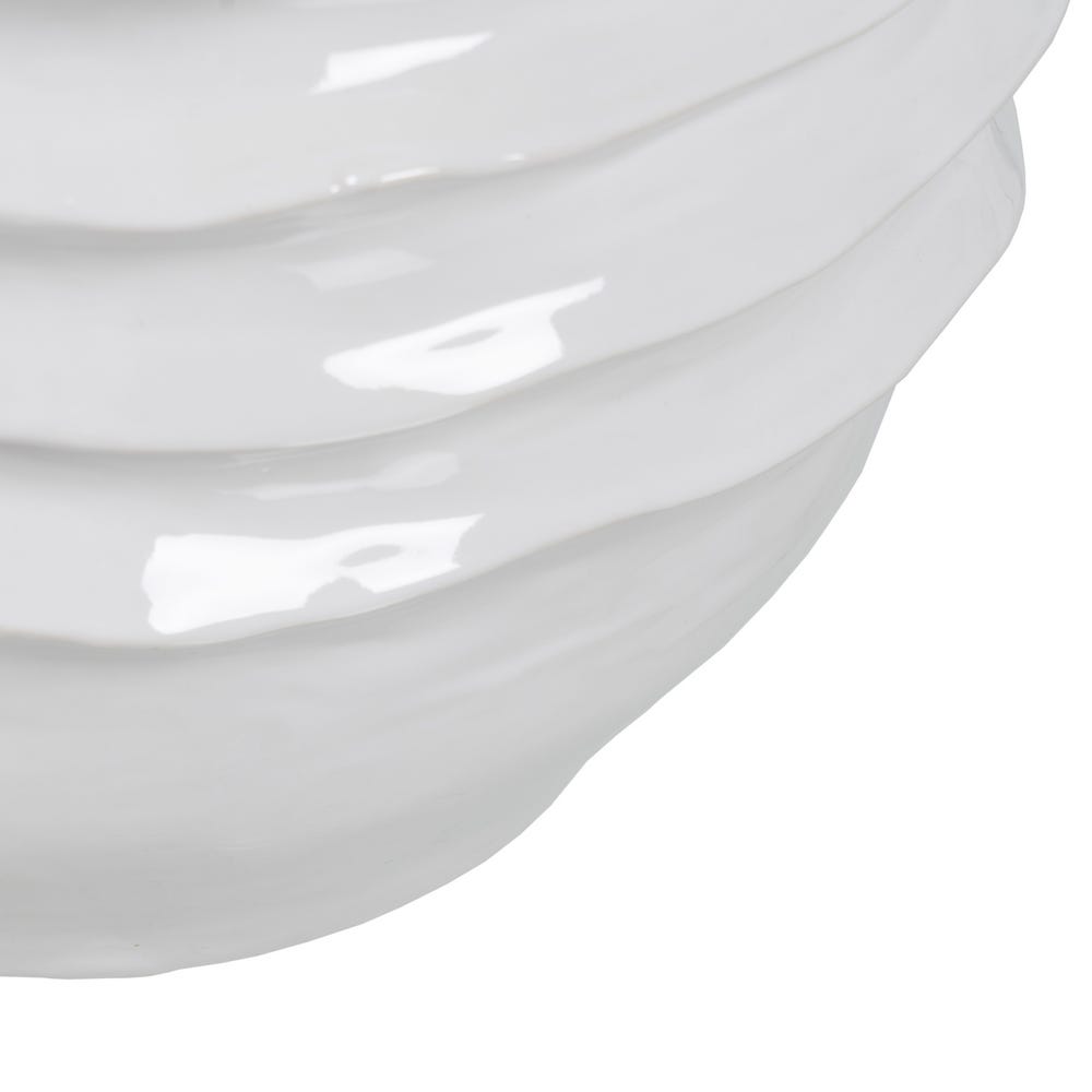 Jarrón Blanco Cerámica Decoración 44,50 x 44 x 46,50 cm - Imagen 6