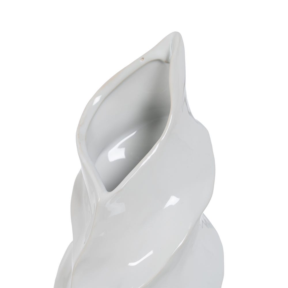 Jarrón Blanco Cerámica Decoración 16 x 15 x 44 cm - Imagen 3