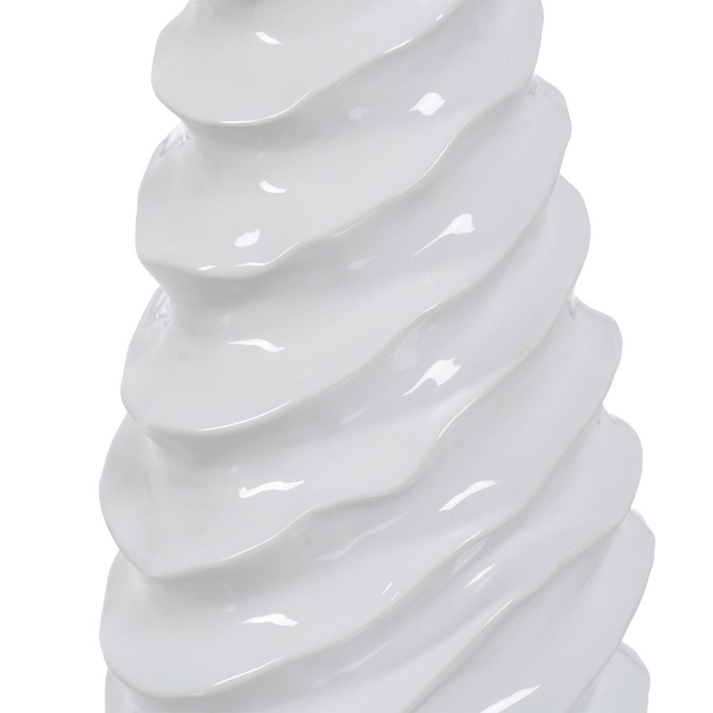 Jarrón Blanco Cerámica Decoración 17,50 x 17 x 49 cm - Imagen 5