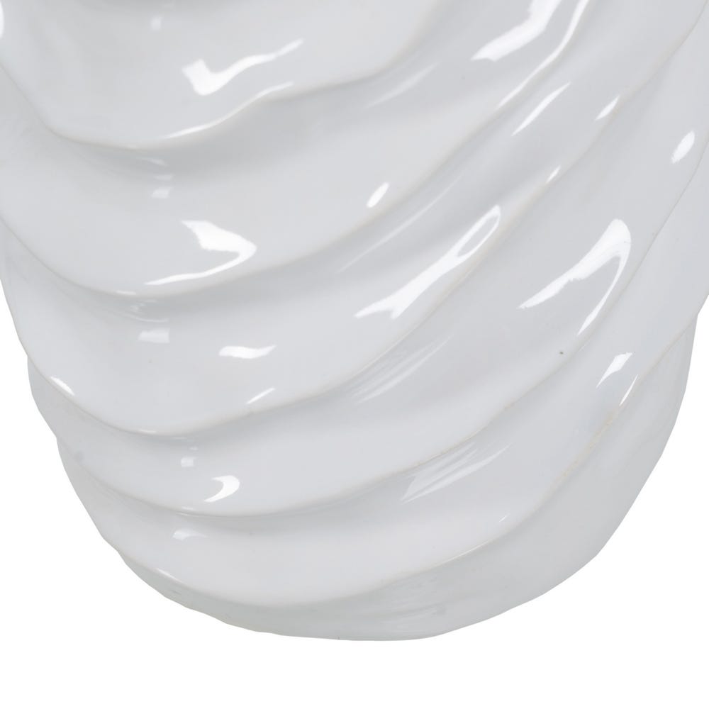 Jarrón Blanco Cerámica Decoración 17,50 x 17 x 49 cm - Imagen 6