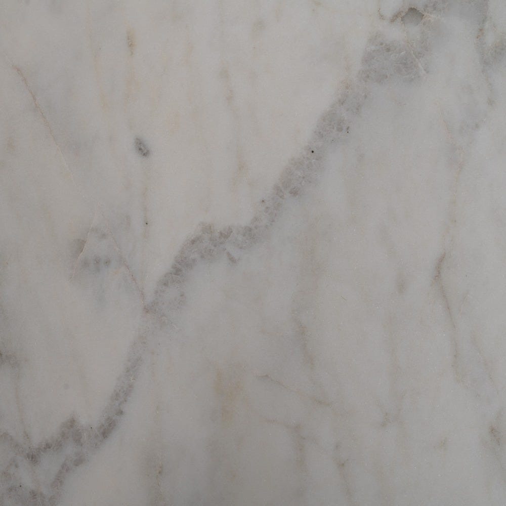 Mesa Centro Blanco-Marrón Mármol/Madera 80 x 80 x 49 cm - Imagen 4