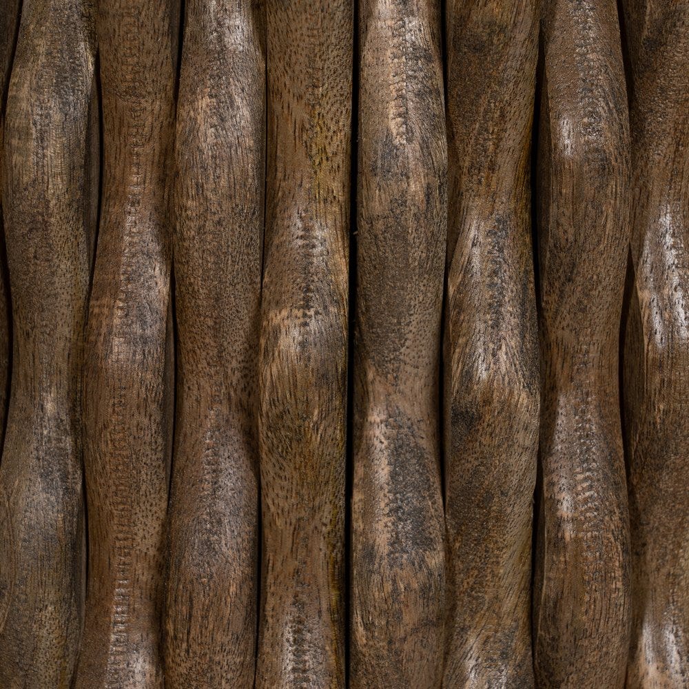 Mesa Centro Blanco-Marrón Mármol/Madera 80 x 80 x 49 cm - Imagen 6