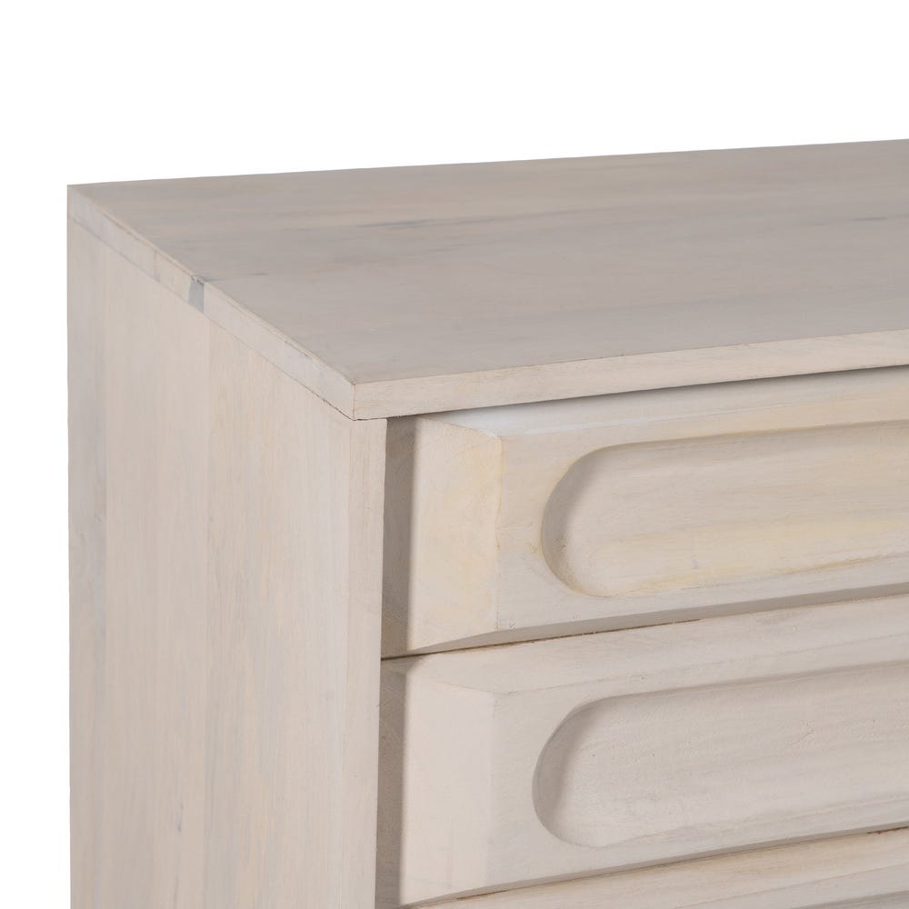 Aparador Blanco Rozado Madera De Mango 152 x 41 x 92 cm - Imagen 4