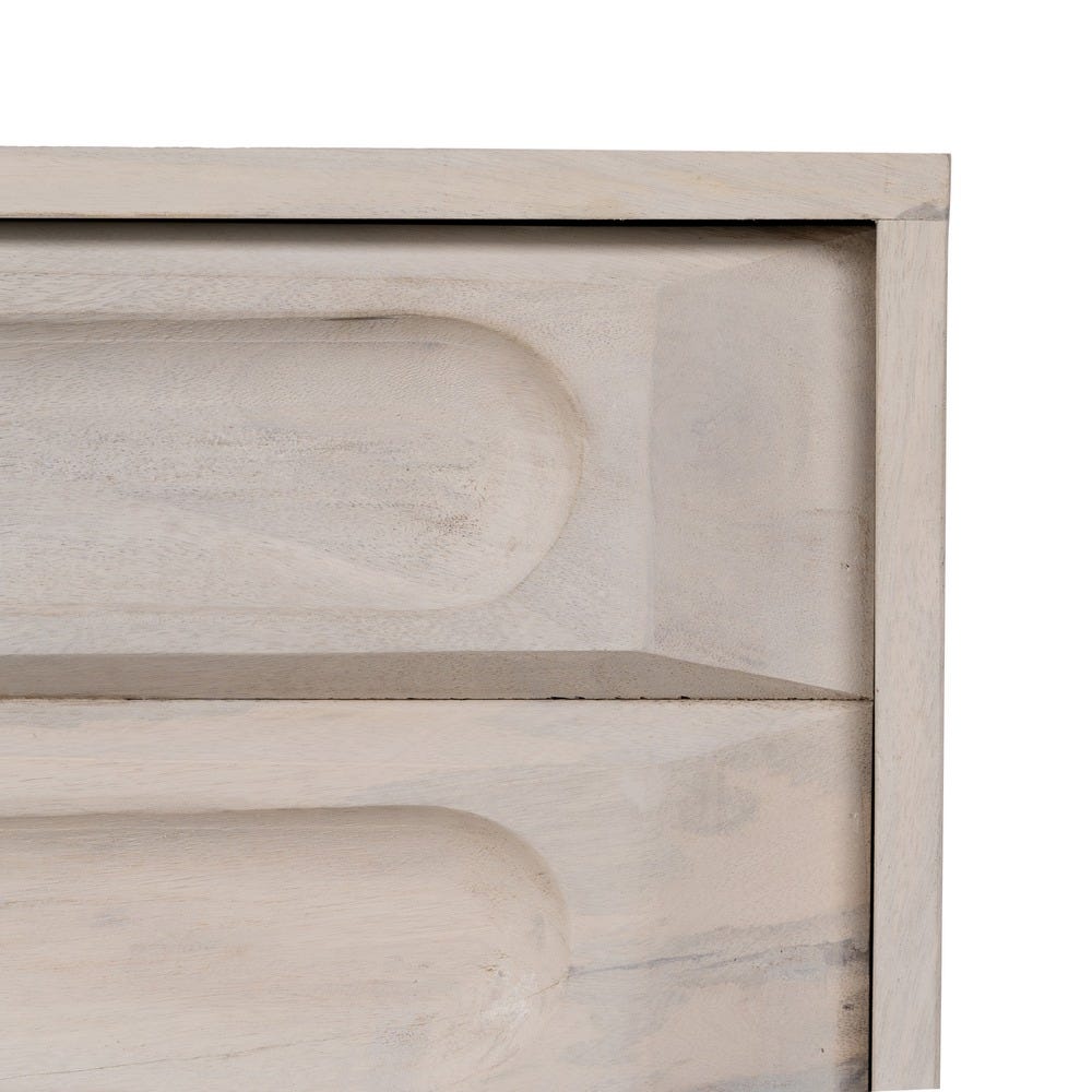 Aparador Blanco Rozado Madera De Mango 152 x 41 x 92 cm - Imagen 9