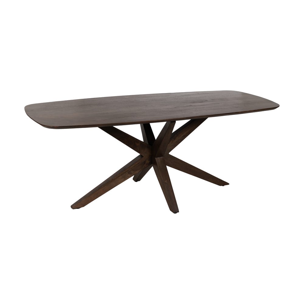 Mesa Comedor Marrón Madera De Mango 200 x 100 x 76 cm - Imagen 2