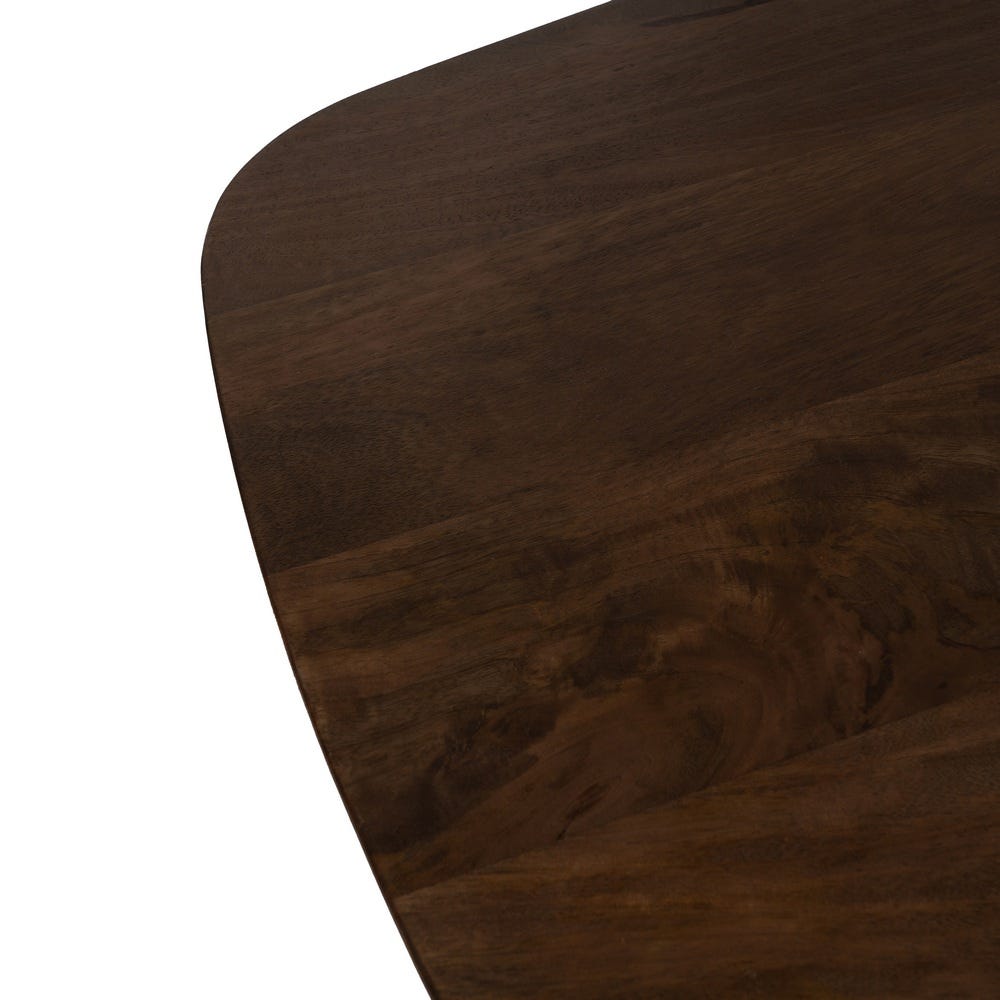 Mesa Comedor Marrón Madera De Mango 200 x 100 x 76 cm - Imagen 3