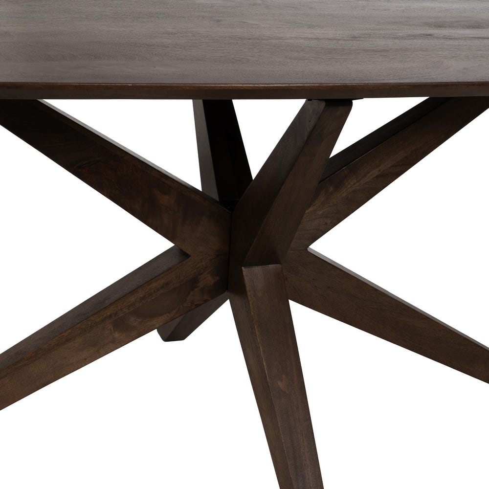 Mesa Comedor Marrón Madera De Mango 200 x 100 x 76 cm - Imagen 6