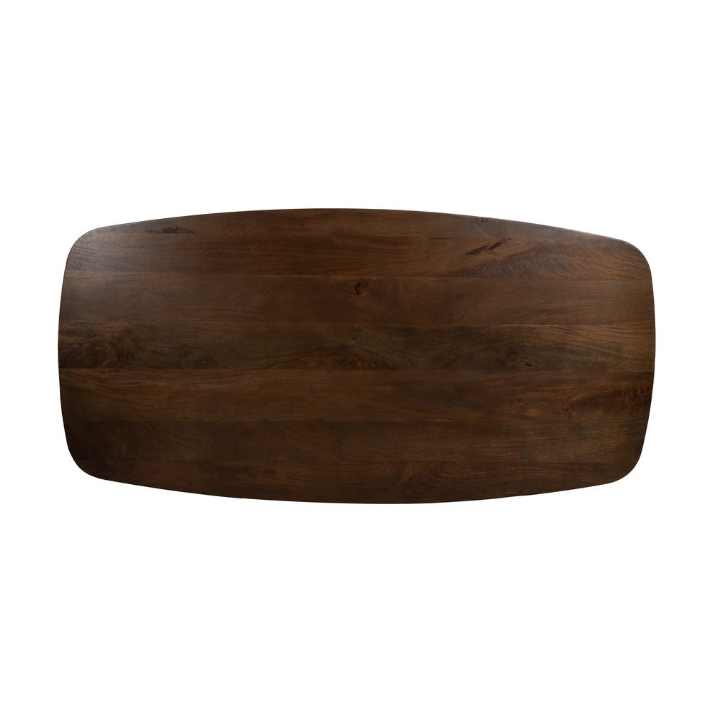 Mesa Comedor Marrón Madera De Mango 200 x 100 x 76 cm - Imagen 7