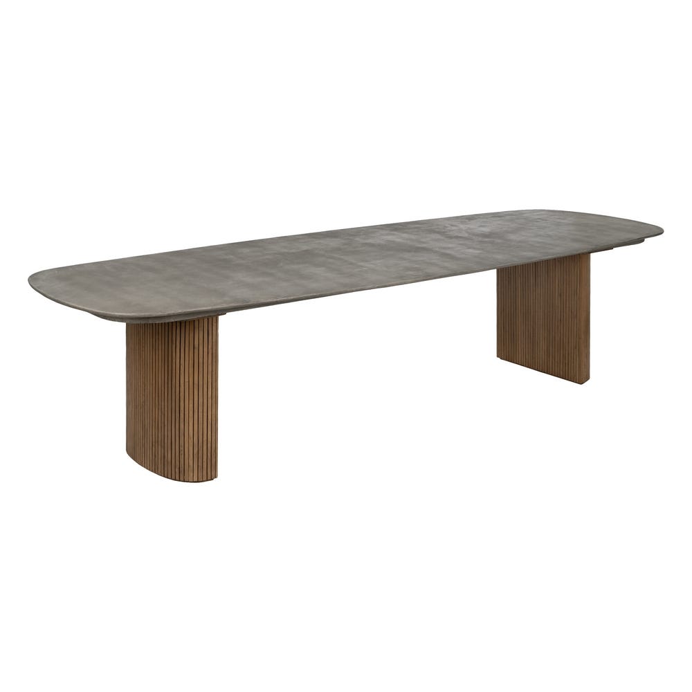Mesa Comedor Madera-Microcemento Salón 300 x 110 x 77 cm - Imagen 2