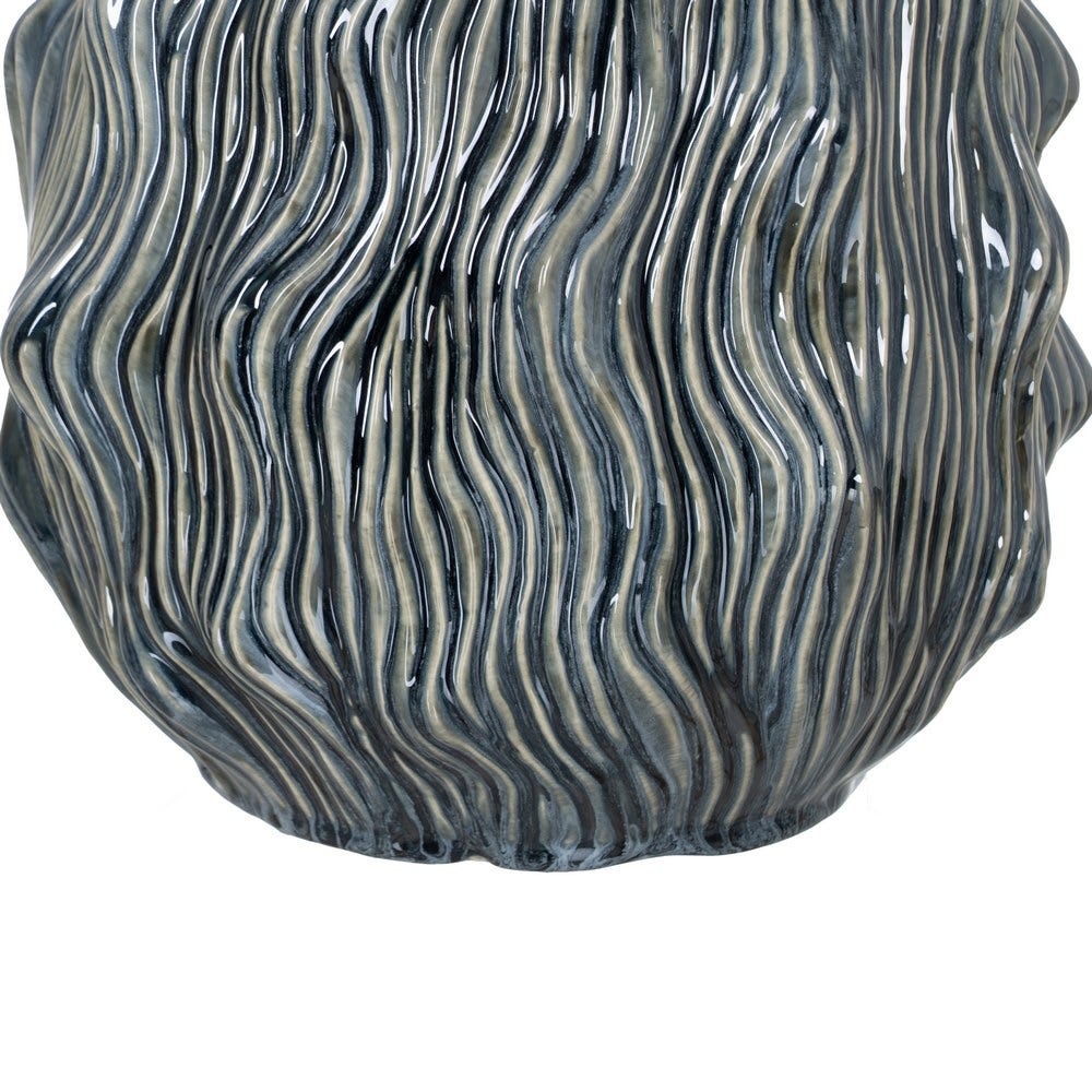 Jarrón Azul Cerámica Decoración 26 x 26 x 31,50 cm - Imagen 6