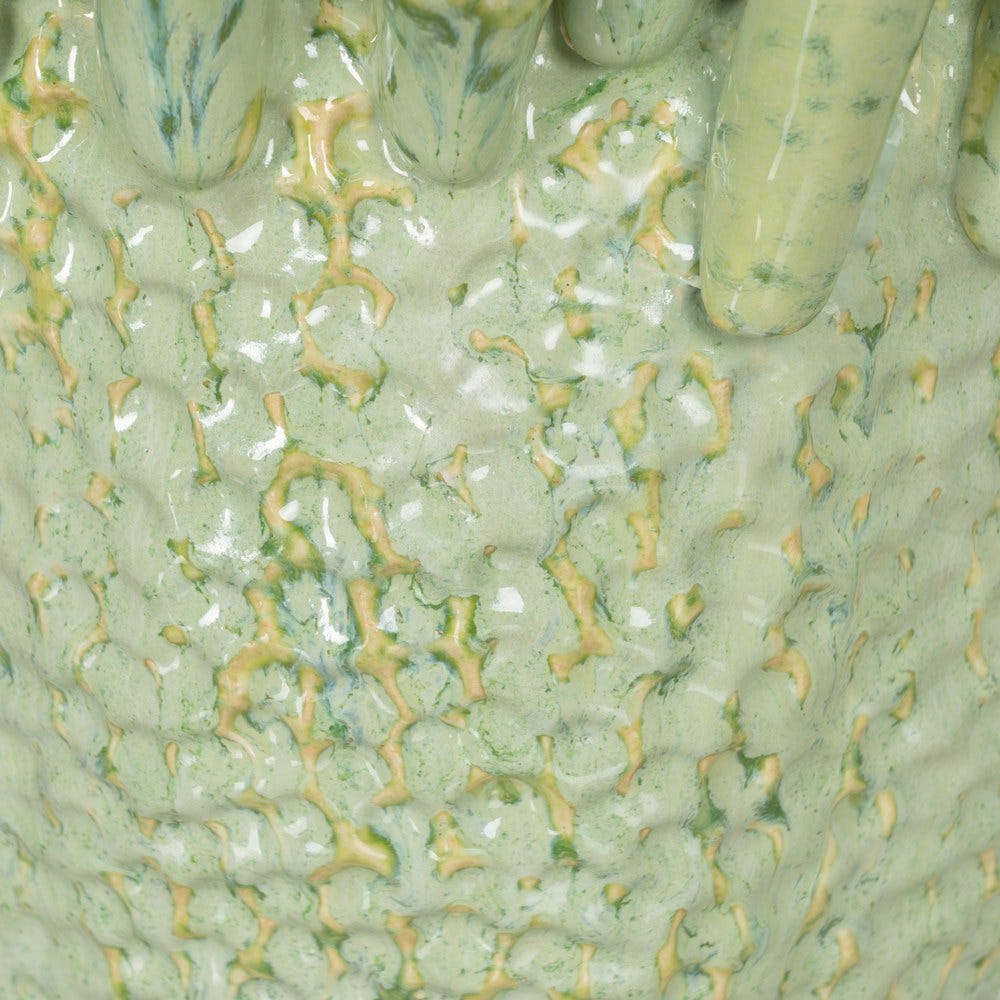Jarrón Verde Cerámica Decoración 29 x 29 x 33 cm - Imagen 5