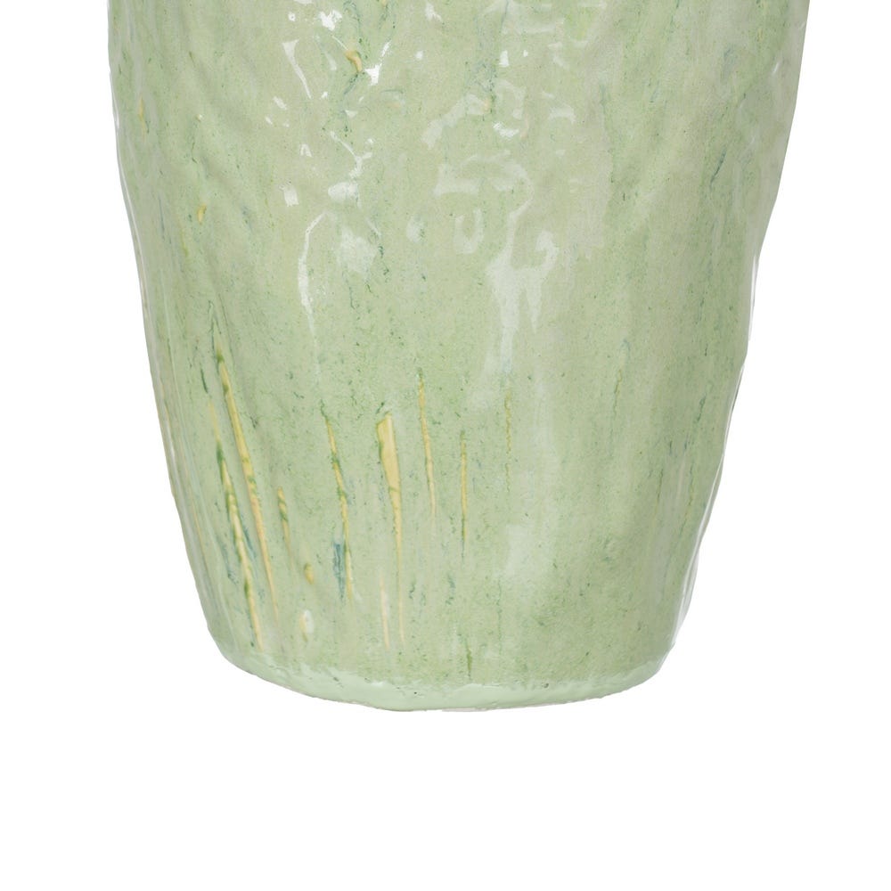 Jarrón Verde Cerámica Decoración 28,50 x 27,50 x 46,50 cm - Imagen 7