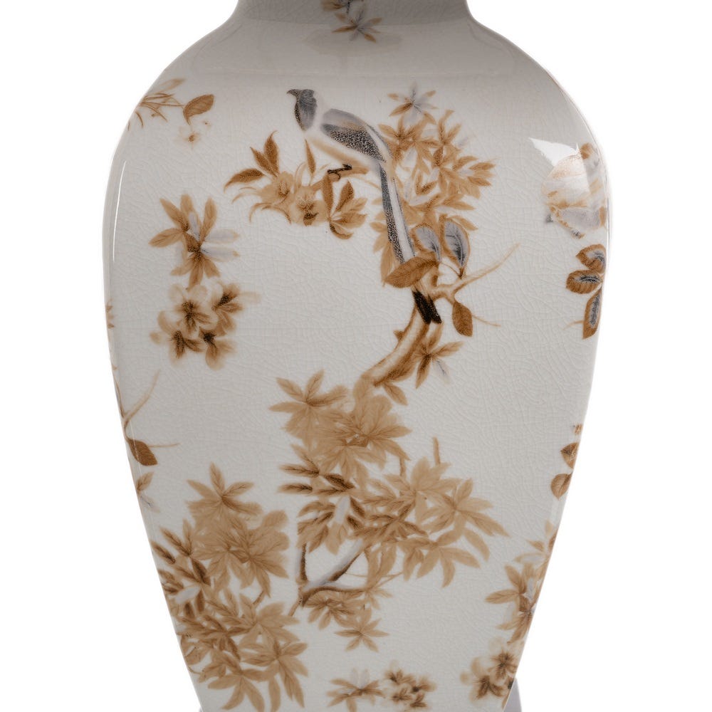 Lámpara Mesa Blanco-Marrón Porcelana 22 x 22 x 45 cm - Imagen 7