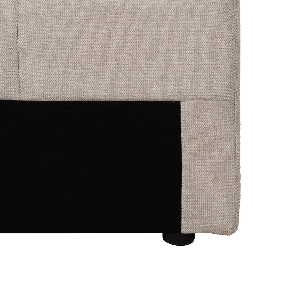 Cabecero Beige Tejido Dormitorio 160 x 8 x 100 cm - Imagen 5