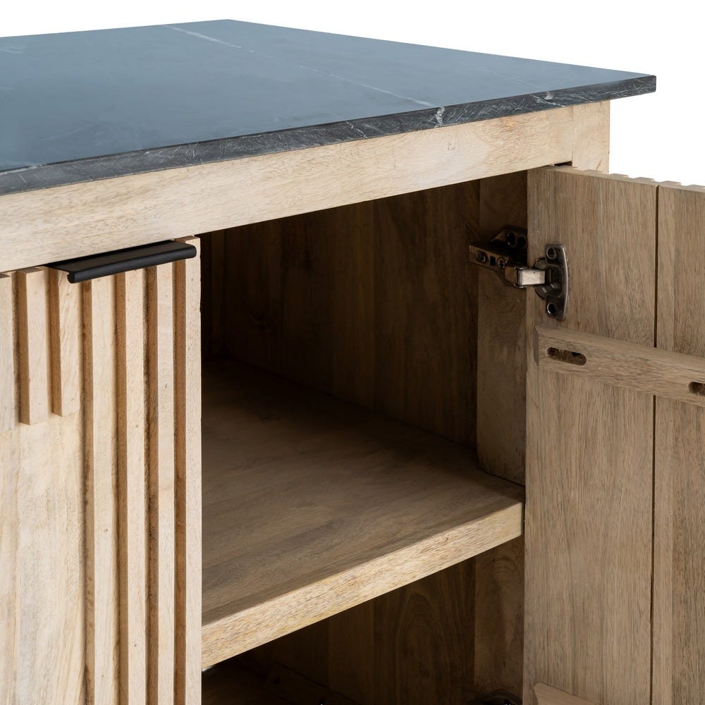 Aparador Madera-Mármol Salón 179 x 57 x 90 cm - Imagen 5